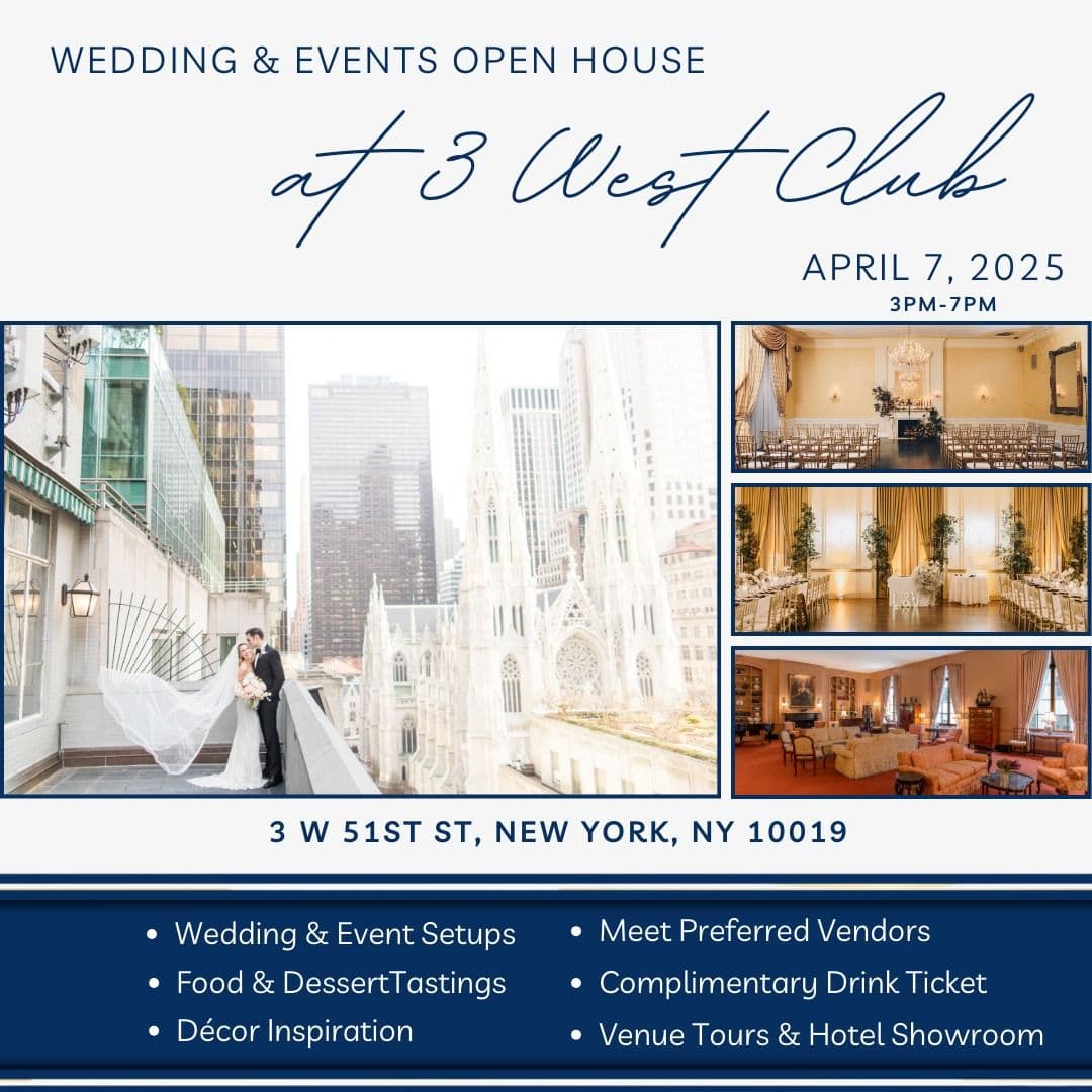 3 West Club | Intimate Wedding Venue - Wedding Reception Venue