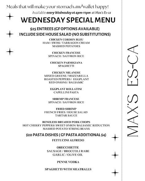 Best Italian Restaurant | Max's Esca | United States